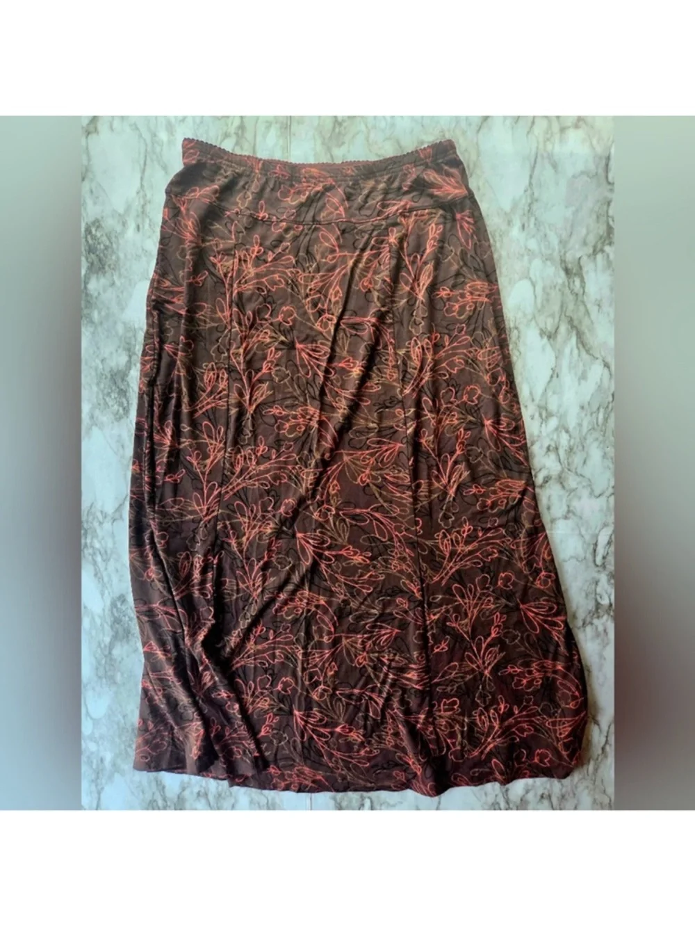 J. Jill Women’s Long Floral Skirt Size Medium Tall